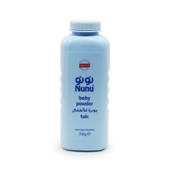 Nunu baby powder talc blue 200 gm