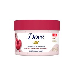 Dove Exfoliating Body Polish With Crushed Cherries & Chia Milk - 298gm