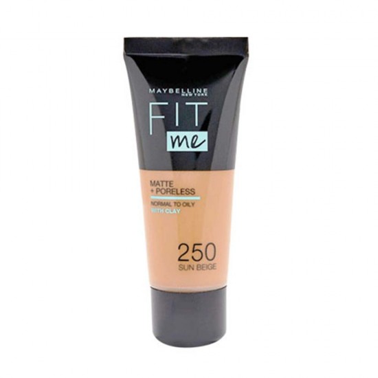 Maybelline Fit Me Matte And Poreless Foundation - 30ml 250 Sun Beige