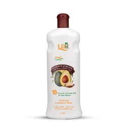 LDR Whitening Hand and Body Lotion with 10% Urea, Avocado Oil and Shea Butter - 400ml