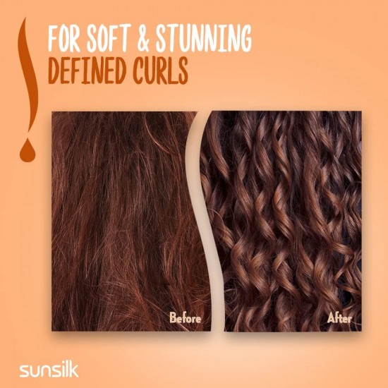 Sunsilk Shampoo with Argan Oil to Moisturize Curly Hair - 400 ml