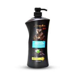Lina Rose Shampoo & Conditioner with Charcoal & Mint - 1000 ml