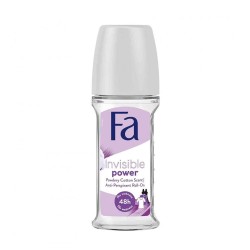 Fa Deodorant Roll On Invisible Power with Powdery Cotton Scent - 50 ml