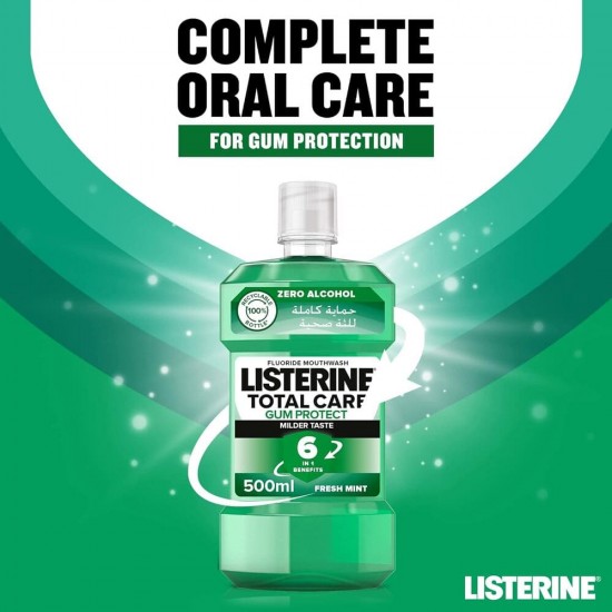 Listerine Total Care Gum Protect Fluoride Mouthwash 250ml
