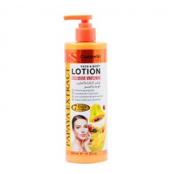 Cosmetics Solutions Face & Body Lotion with Papaya & Milk - 500 ml