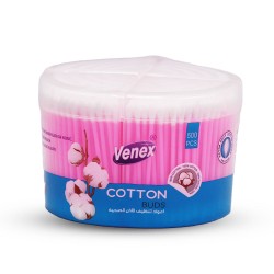 Venex Cotton Buds Pink color 500 PCS