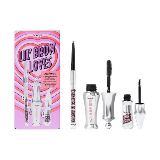 Benefit Lil' Brow Loves Eyebrow Pencil and Gel Natural Deep Brown 4.5