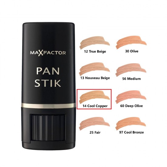 Max Factor Pan Stik Foundation 14 Cool Copper - 9 gm