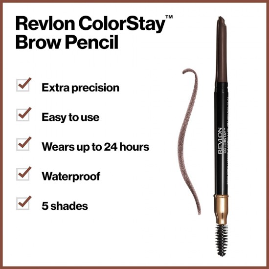 Revlon ColorStay Brow Pencil Dark Brown 220