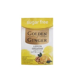 جولدن جينجر أقراص الزنجبيل بنكهة الليمون بدون سكر 45 جم 