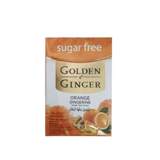 جولدن جينجر الزنجبيل بنكهة البرتقال – بدون سكر 45 غم