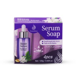 Careline Soothing & Anti-Acne Serum Soap - 4 pieces