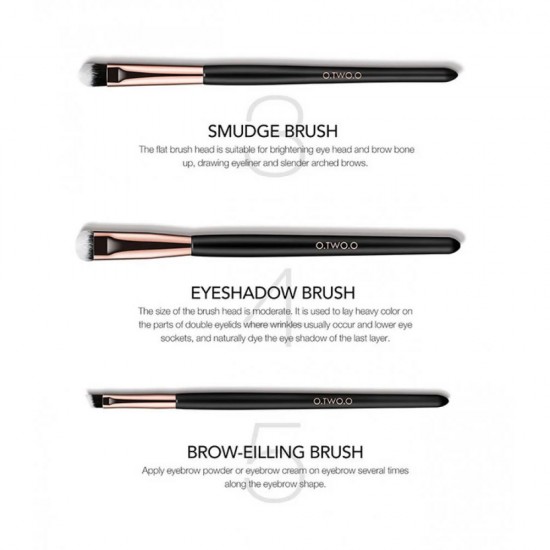 O.TWO.O Star Shine Eye Makeup Brush Set Of 5 Brushes