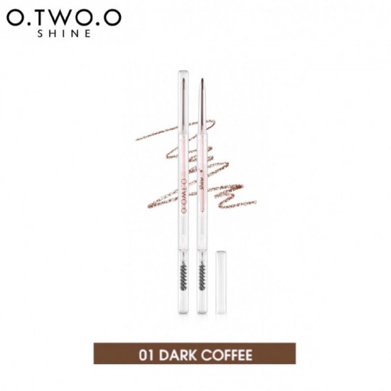 O.TWO.O Shine Charming Slender Painter Eyebrow Pencil 01 Dark Coffee 0.12 Gm