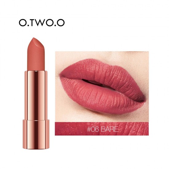 O.TWO.O Spun Gold Brocade Valvet Lipstick 06 Bare - 4 Gm