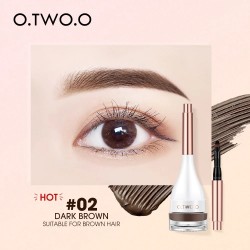O.TWO.O Natural Shaping Eyebrow Dying Cream 02 Dark Brown - 5 Gm