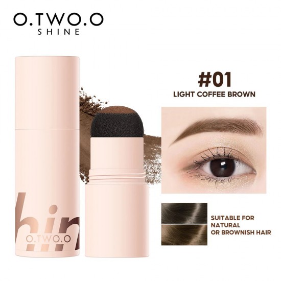 O.TWO.O Shine Eyebrow Powder 01 Light Coffee Brown 1.5 Gm
