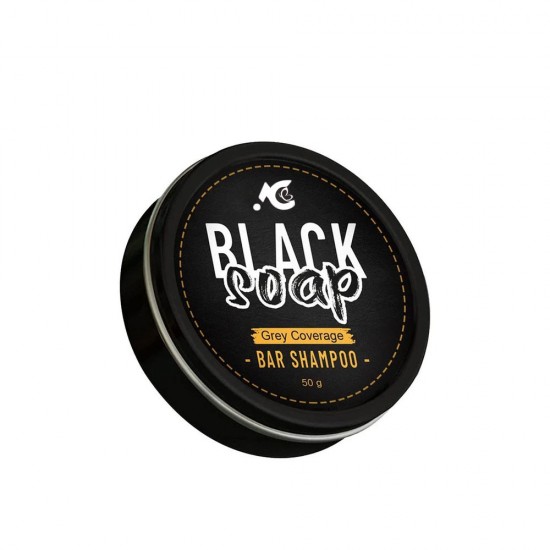 Amytis Garden Black Soap "Grey Coverage" Bar Shampoo - 50 gm