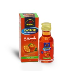 Alattar Castor Fresh & Natural Oil with Orange - 30 ml