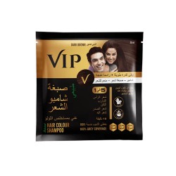 VIP Dark Brown Hair Color Shampoo with Pearl Extract -20ml