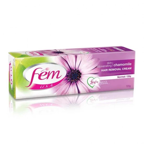 Fem Hair Removal Cream For Normal Oily Skin Chamomile -120 gm