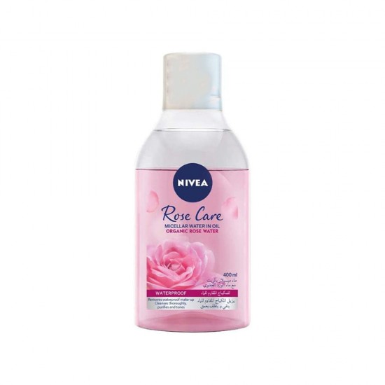 Nivea Rose Care Micellar Water Waterproof  - 400 ml