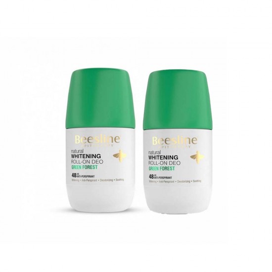Beesline Skin Whitening Roll-On Deodorant Green Forest 2*50 ml