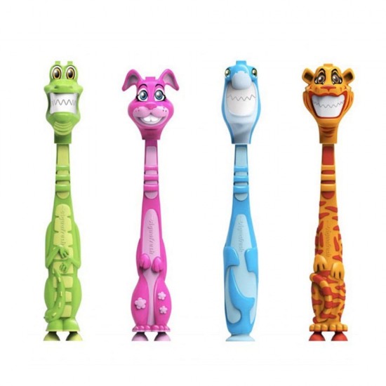 Aqua Fresh Toothbrush for Kids 3-5 Years Soft Bristles - Shark