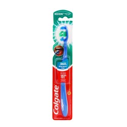 كولجيت فرشاة أسنان 360 نظافة الفم الكاملة - متوسط لون أزرق