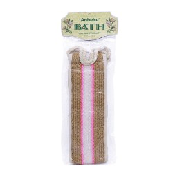 Inpeite Bath Loofah For Back Brown-Pink