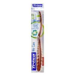 Trisa We Care Toothbrush Medium Soft - Brown