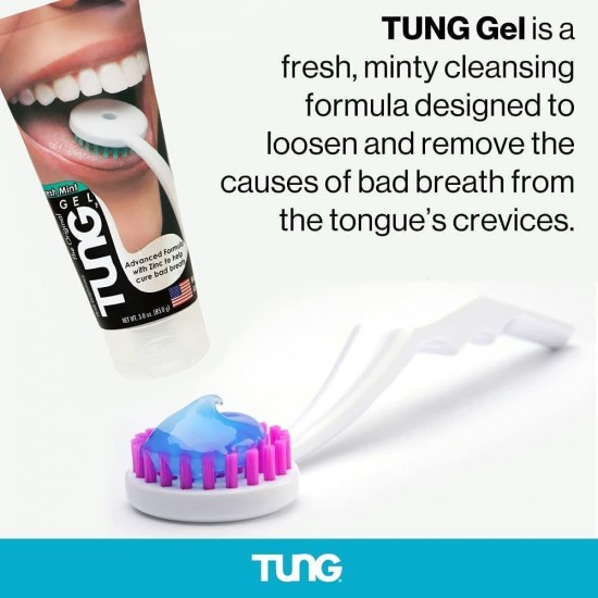 Tung Tongue Cleaning Brush - Pink