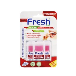 Fresh More Strawberry Mouth Freshener Strips - 72 Strips