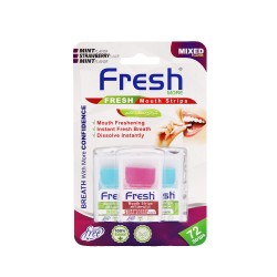 Fresh More Mint & Strawberry Mouth Freshener Strips - 72 Strips