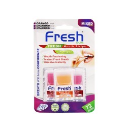 Fresh More Strawberry & orange Mouth Freshener Strips - 72 Strips