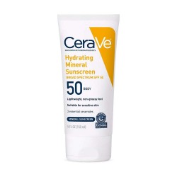 CeraVe Hydrating Mineral Sunscreen Cream SPF 50 - 150 ml