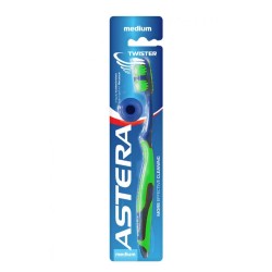 Astera Twistea Medium Toothbrush Green