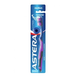 Astera Twistea Medium Toothbrush purple