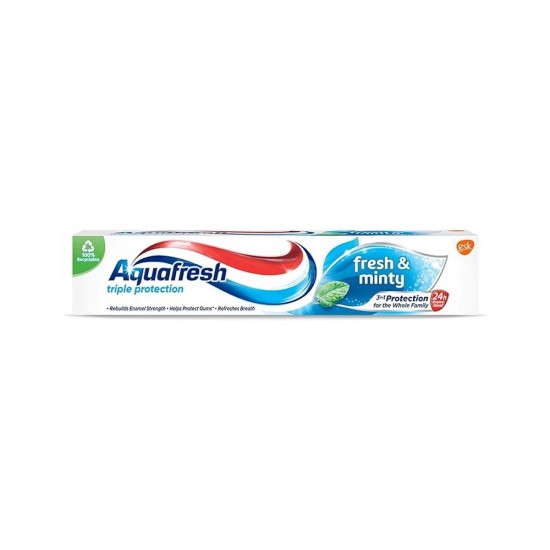 اكوا فرش معجون أسنان حماية ثلاثية بنكهة النعناع الطازج - 75 مل