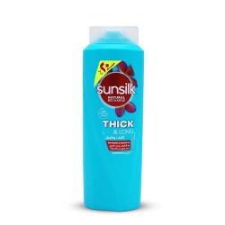 Sunsilk Castor Oil Thick & Long Hair Shampoo with Biotin - 600 ml