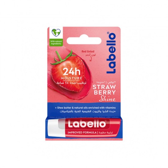 Labello Strawberry Shine Lip Balm 4.8 Gm