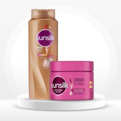 Sunsilk Hair Loss Solution Shampoo 700ml + Hair Styling Cream Strength & Shine 275ml