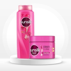 Sunsilk Strength & Shine Shampoo 700ml + Strength & Shine Hair Styling Cream 275ml