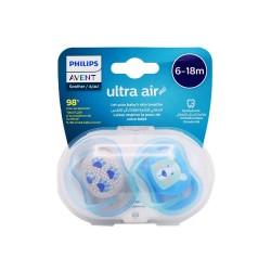 Philips Avent Ultra Air Soother For Babies From 6 -18 M - Blue