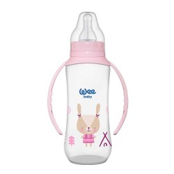 Wee Baby Pink Baby Bottle From 6 -18 M - 270 ml