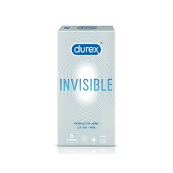 Durex Invisible Extra Thin - 6 Pcs 