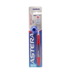 Astra Bio Silver Toothbrush Medium - Red