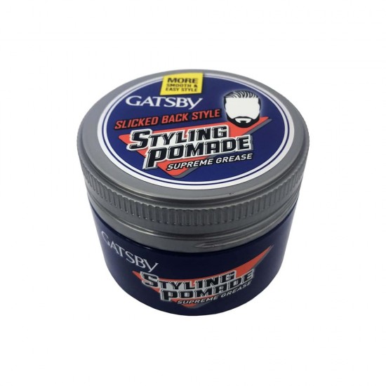 Gatsby Slicked Back Style Styling Pomade Supreme Grease - 75 Gm
