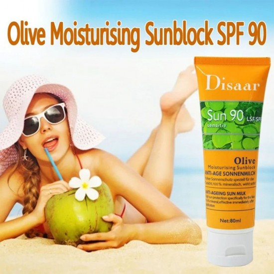Disaar Sun Sensitv 90 SPF Olive- 80 Ml
