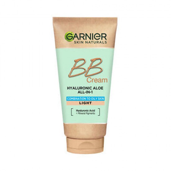 Garnier BB Face Cream with Hyaluronic Acid and Aloe Vera for Oily Skin - 50 ml
